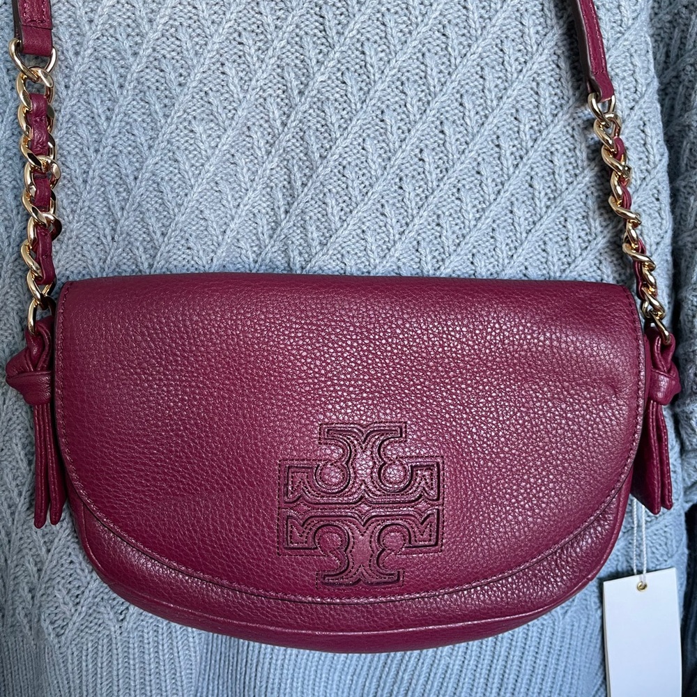 Tory Burch dark merlot crossbody NWT